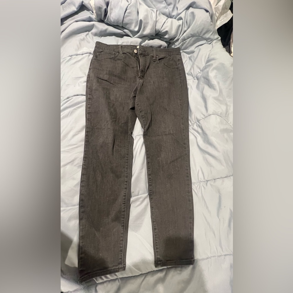 High rise skinny jeans